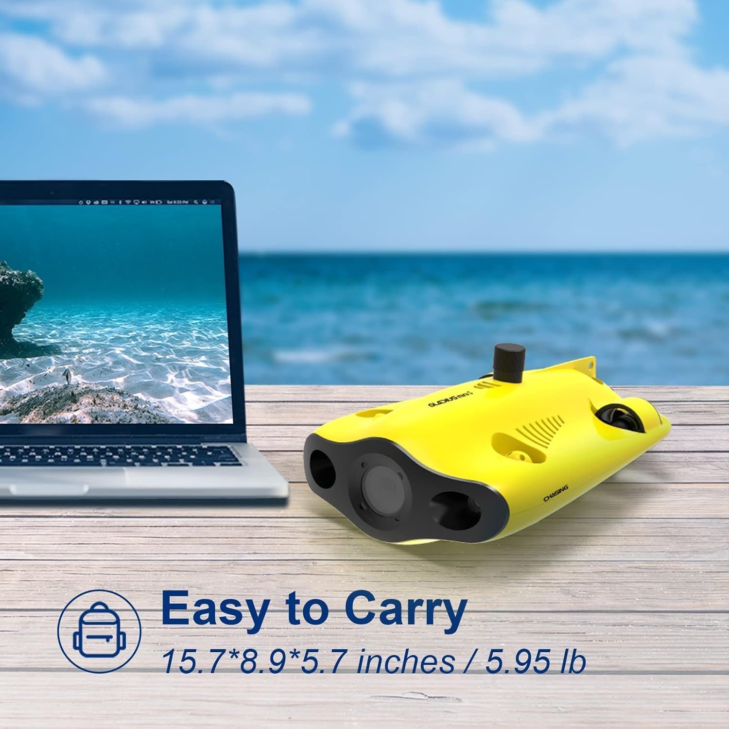 GLADIUS MINIS 水中ドローン 4KUHD EIS 防振 水中カメラ テザー